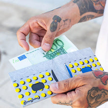 画像をギャラリービューアに読み込む, RFID Slim Wallet-YELLO DOTS-ART090YDO