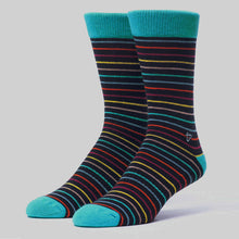 画像をギャラリービューアに読み込む, PACT - Men's Beachcomber Stripe Premium Crew Sock - EA1-MSP-BMS-1S