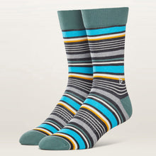 画像をギャラリービューアに読み込む, PACT - Men's University Stripe Premium Crew Sock - EA1-MSP-UNS-1S