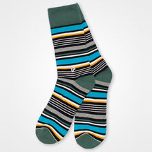 画像をギャラリービューアに読み込む, PACT - Men's University Stripe Premium Crew Sock - EA1-MSP-UNS-1S