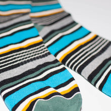 画像をギャラリービューアに読み込む, PACT - Men's University Stripe Premium Crew Sock - EA1-MSP-UNS-1S