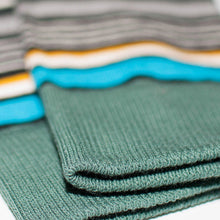 画像をギャラリービューアに読み込む, PACT - Men's University Stripe Premium Crew Sock - EA1-MSP-UNS-1S